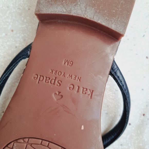 Kate Spade Size 6M Navy Sandals - Picture 7 of 7